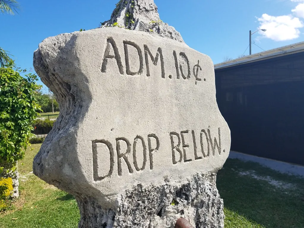 Original entrance to Coral Castle.